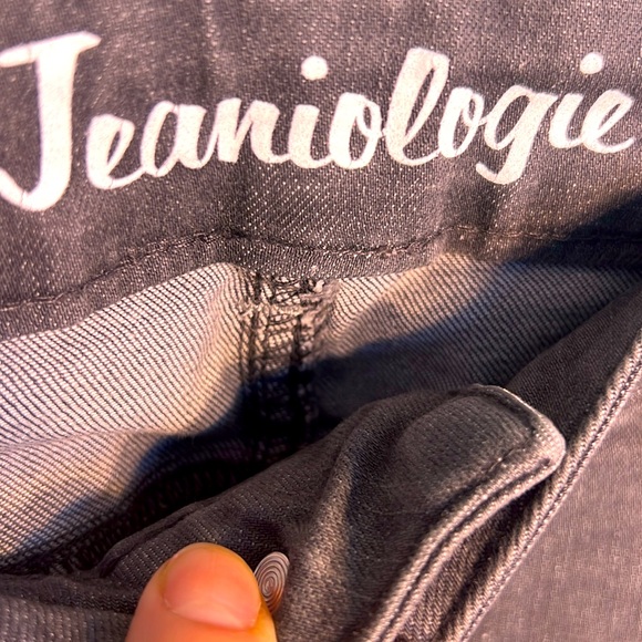 Size 6 Stretchy High Rise Skinny Women Jeans Ribbed Cropped Casual Denim Pants - Picture 10 of 17